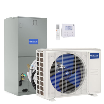 MRCOOL | MRCOOL® 24,000 BTU (2 TON) R-454B DIY Hybrid™ Central Ducted Air Handler + DIY 5th Gen Single-Zone Mini-Split Condenser Complete System (25-ft QuickConnect® Line Set) | MRCOOL® 24,000 BTU (2 TON) R-454B DIY Hybrid™ Central Ducted Air Handler + DIY 5th Gen Single-Zon