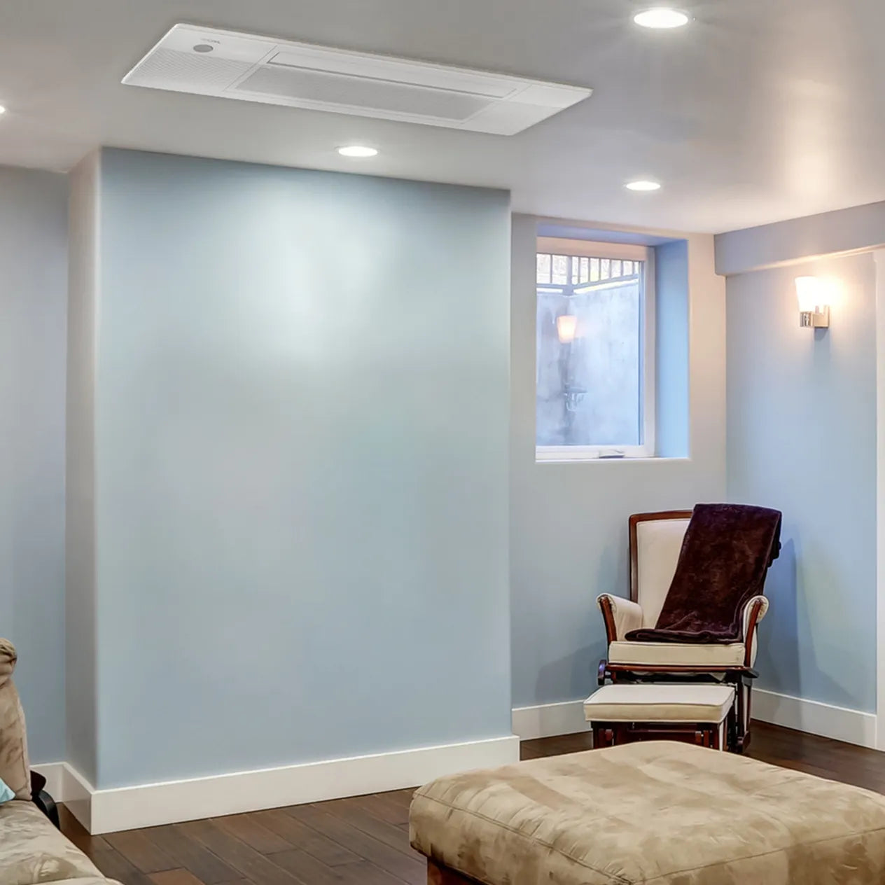 mrcool diy® 5th gen outtasight® 12k btu ceiling cassette