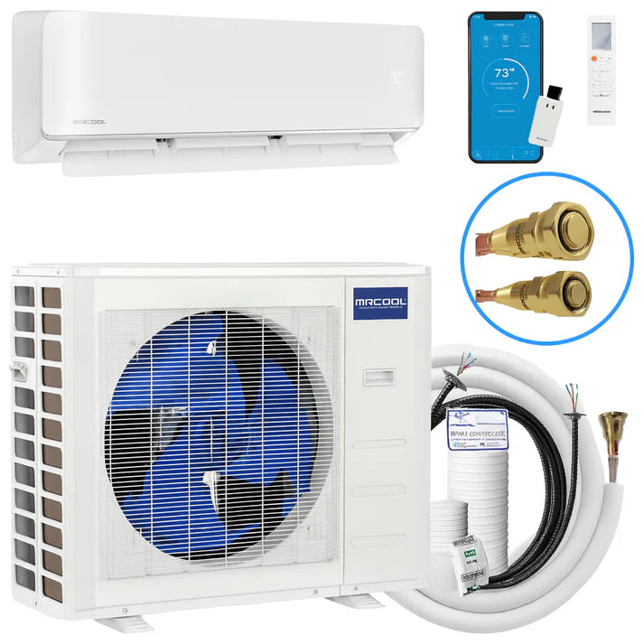 MRCOOL DIY 5th Gen Hyper Heat 18K BTU Single Zone Mini Split System 230V, DIYHH-18-HP-WM-230D25-O