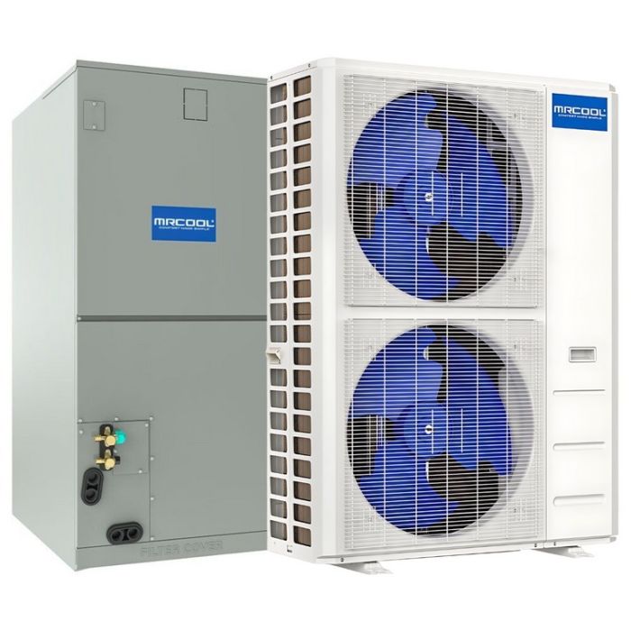 MRCOOL® 2nd Gen 60,000 BTU (5 TON) R454B Hyper Heat Multi-Position Central Ducted Air Handler Mini Split Complete System (Choose your Installation Kit) - MVP-60-HP-MUAH-230A00-O + CENTRAL-60-HP-C-230B00-O