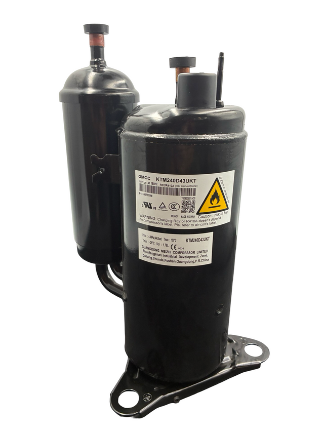 DC Inverter Rotary Compressor KTM240D43UKT 184V, at 180Hz R32, R410A | Part# 11103020006879