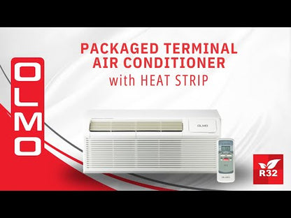 OLMO 12,000 BTU Smart PTAC Heating & Cooling AC Unit – 230V Through-Wall with Remote
