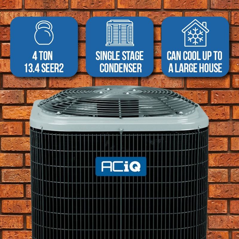 ACIQ 4 Ton 13.4 SEER2 80% 80,000 BTU Furnace & AC System - R454B Multi-Positional