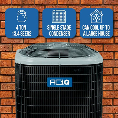 ACIQ 4 Ton 13.4 SEER2 80% 80,000 BTU Furnace & AC System - R454B Multi-Positional