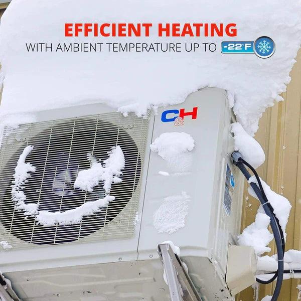 Cooper&Hunter 18,000 BTU Olivia Hyper Single Zone Wall Mount Minisplit Heat Pump System R454B 230V