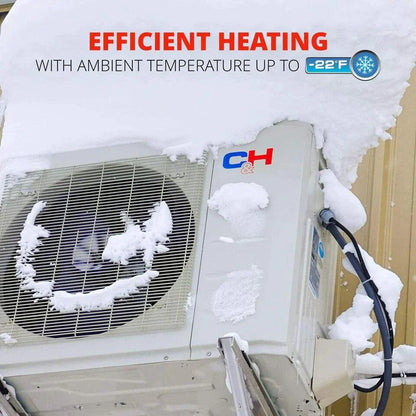 Cooper&Hunter 18,000 BTU Olivia Midnight Hyper Single Zone Wall Mount Minisplit Heat Pump System R454B 230V