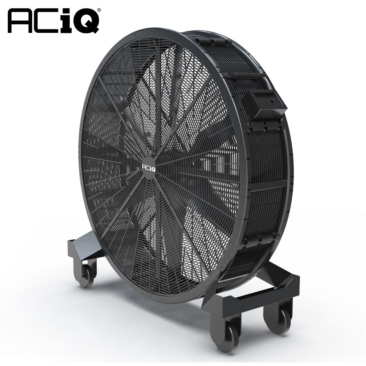 ACiQ 39 Inch Industrial Mobile Drum Fan - 10000 CFM 3-Speed 110V