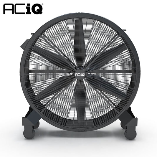 ACiQ 39 Inch Industrial Mobile Drum Fan - 10000 CFM 3-Speed 110V