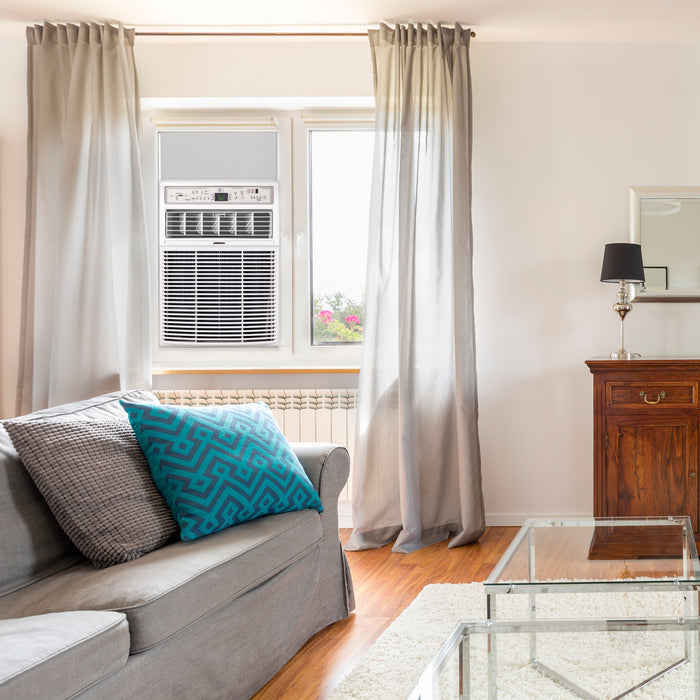 Perfect Aire 10,000 BTU 115V Casement Slider Window Air Conditioner with Follow-Me Remote Control